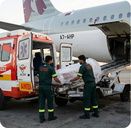 Air cargo mortuary transfer