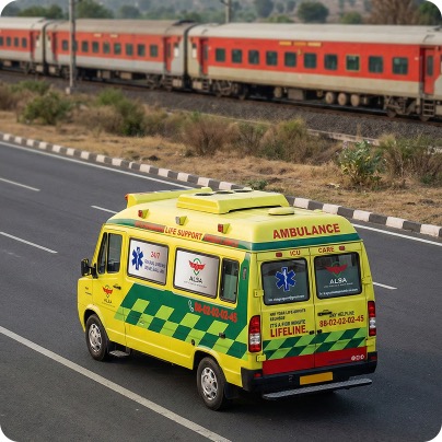 Comparison of road and rail ambulance services for long distance transport